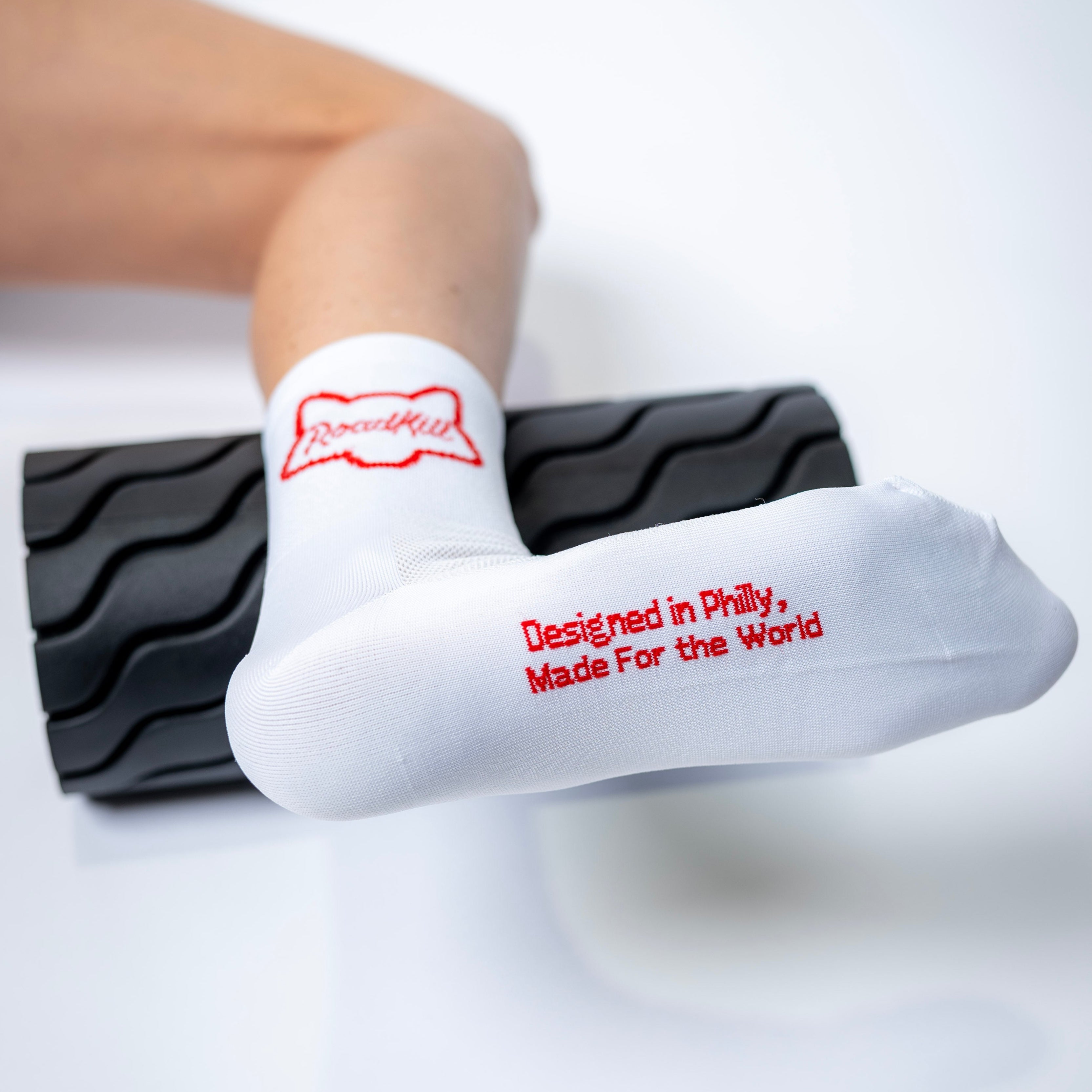 Roadkill Run Sock 2 Pack - White