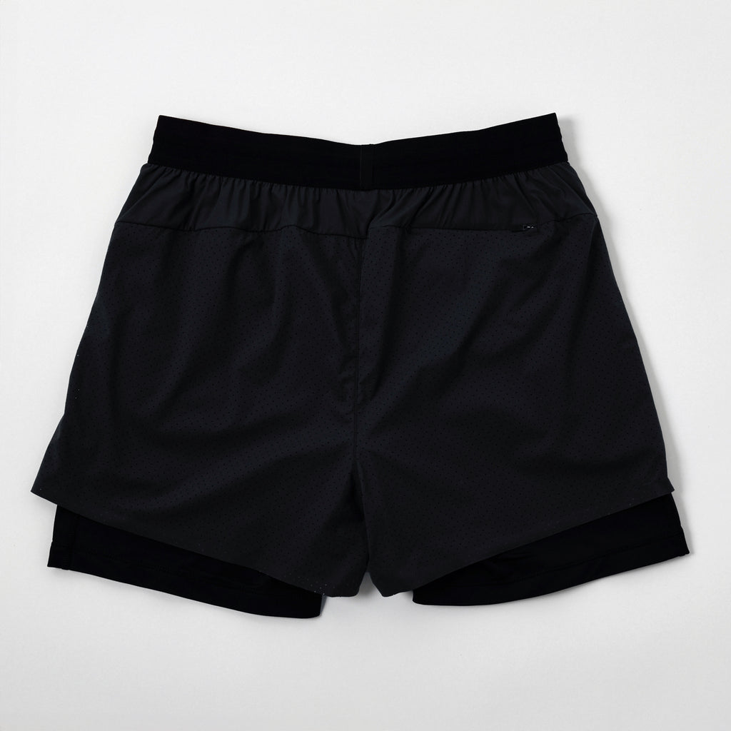 Men's Laserlite™ 2-in-1 Training Shorts - Stealth Black