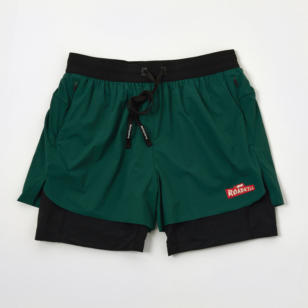 Men's Laserlite™ 2-in-1 Training Shorts - Forest Green