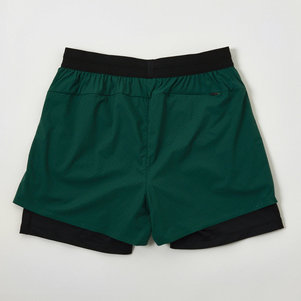 Men's Laserlite™ 2-in-1 Training Shorts - Forest Green